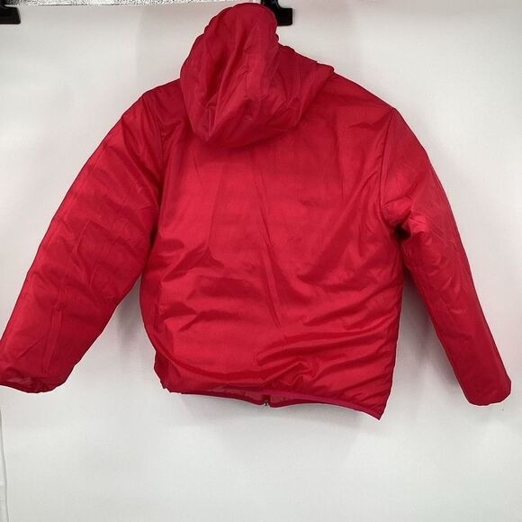 Girls Eddie Bauer reversible Ombre Puffer Jacket pink large (13/16) - Picture 8 of 9